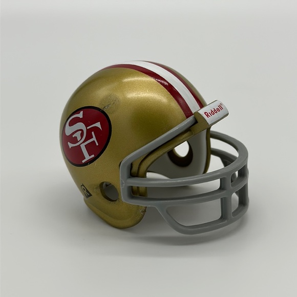 San Fransisco 49ers NFL Vintage Pocket Pro Mini Riddell Football Helmet - Picture 2 of 6